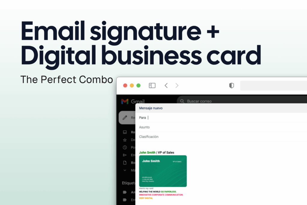 Email signature and digital business card