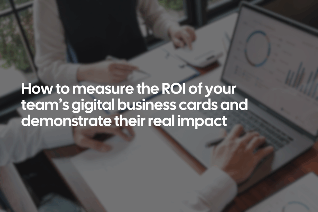 Digital business cards ROI