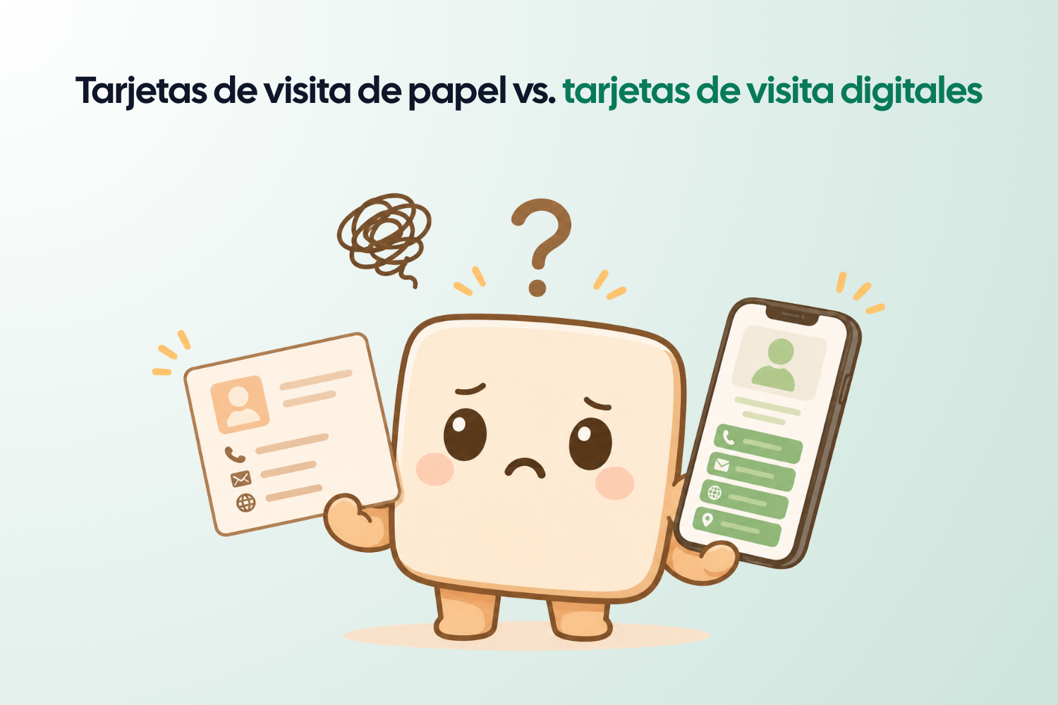 Tarjetas de visita de papel vs. tarjetas de visita digitales