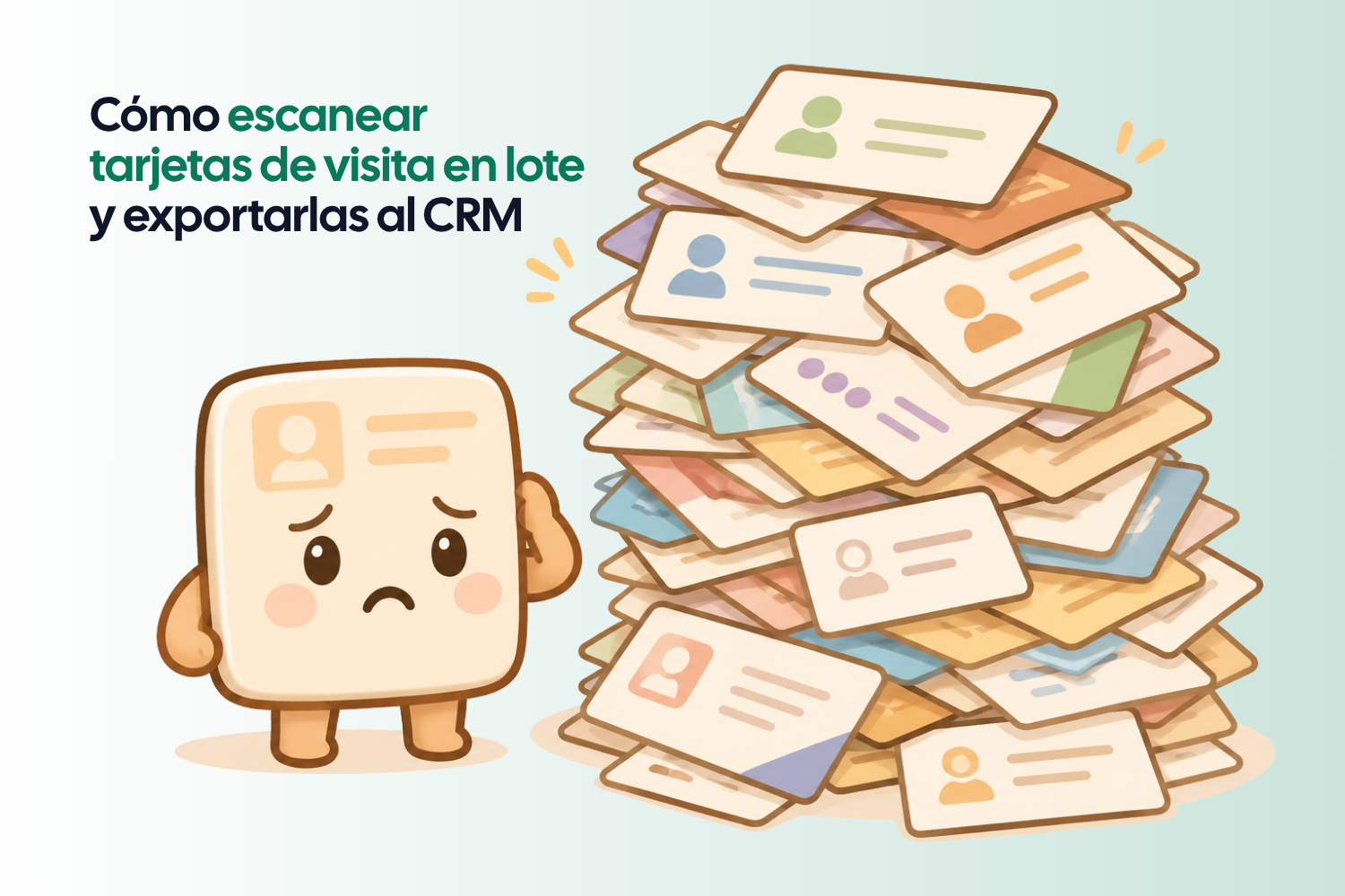 Cómo escanear tarjetas de visita en lote y exportarlas al CRM