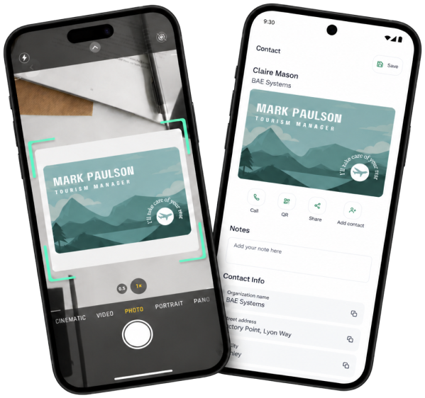 Knowee PRO: escanear y guardar tarjetas