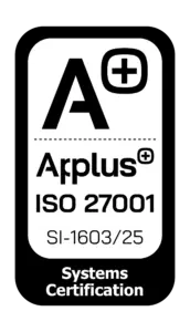 Sello de certificación ISO 27001 de Applus