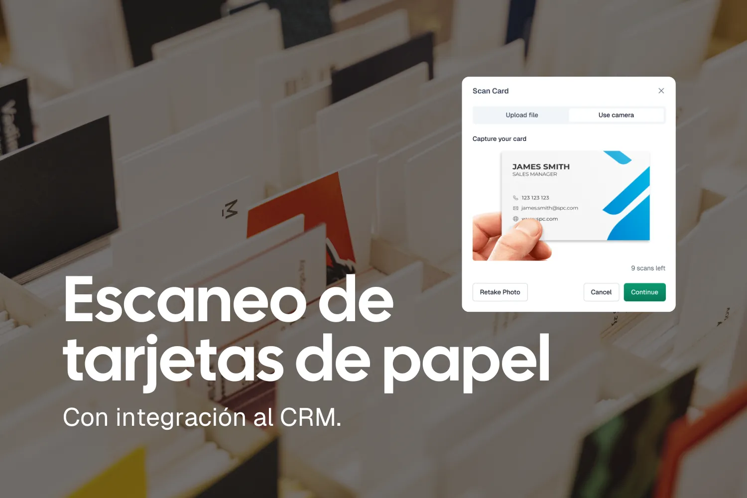 Scan paper cards