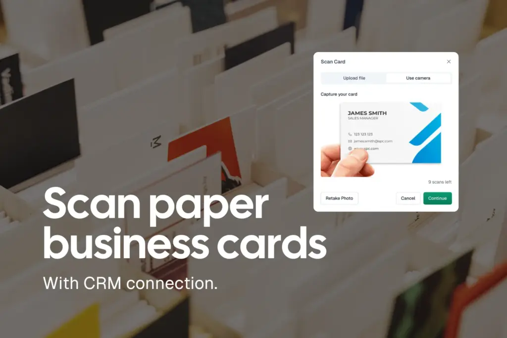 Scan paper cards