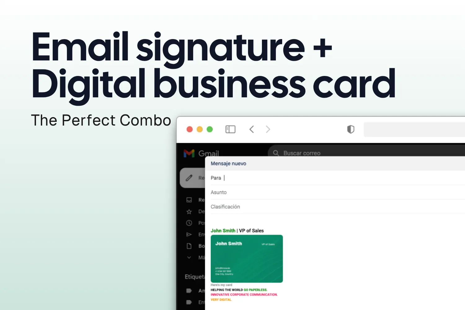 Email signature and digital business card