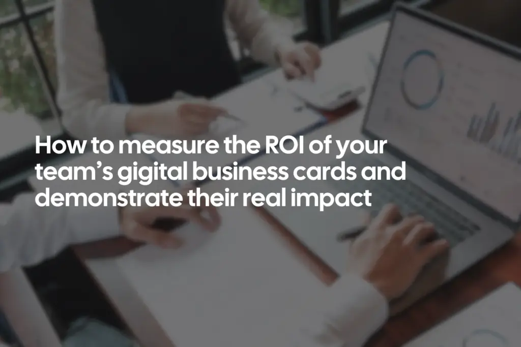 Digital business cards ROI