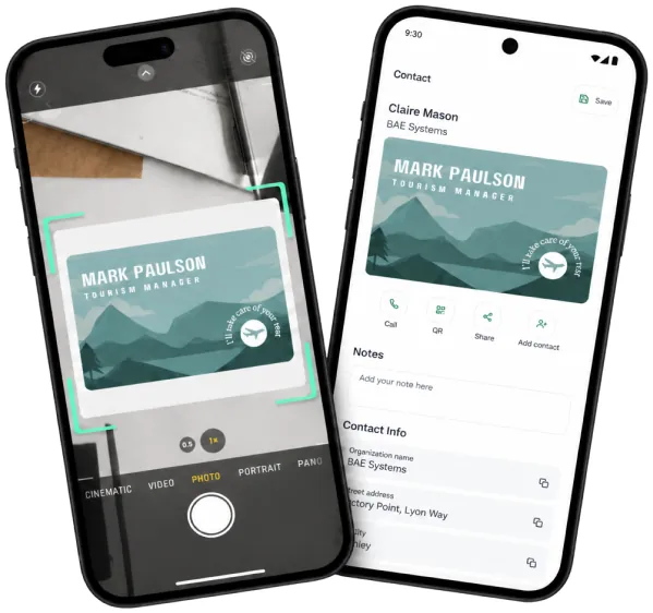 Knowee PRO: escanear y guardar tarjetas