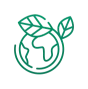 Icono de planeta sostenible