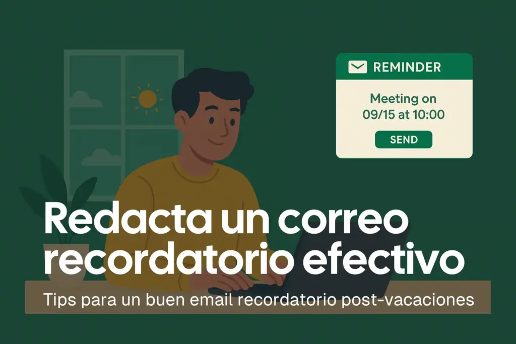 Redactar un correo recordatorio efectivo