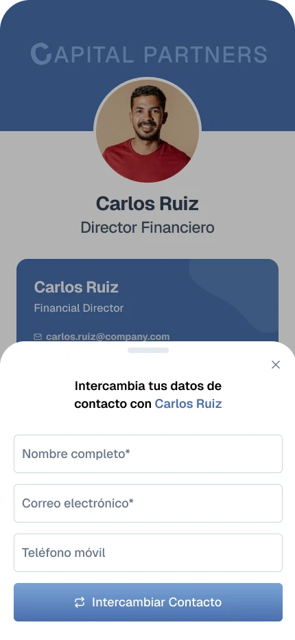 intercambio de contacto